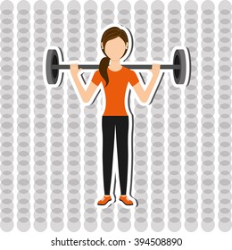 gym sport icon design 