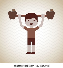 gym sport icon design 
