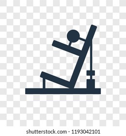 Gym station vector icon isolated on transparent background, Gym station transparency logo concept