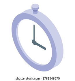 Gym stopwatch icon. Isometric of gym stopwatch vector icon for web design isolated on white background
