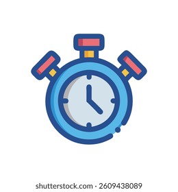 Gym Stopwatch for Timing Workouts. Design of Fitness and Gym Icons.