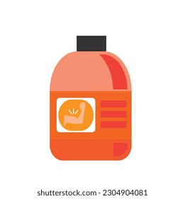 Gym supplement's jar icon vector