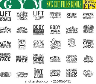 
GYM SVG Cut Files Bundle