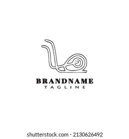 gym symbol logo cartoon design template icon black modern isolated vector