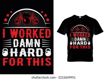 Diseño de camisetas Gym T con mensaje, Este diseño de camisetas de gimnasio editable preparado para imprimir hará que sus diseños de camisetas destaquen como nunca antes, el diseño es perfecto para impresión y mercadería.