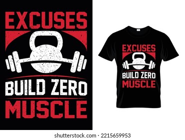 Diseño de camisetas Gym T con mensaje, Este diseño de camisetas de gimnasio editable preparado para imprimir hará que sus diseños de camisetas destaquen como nunca antes, el diseño es perfecto para impresión y mercadería.