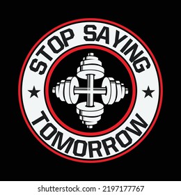 Vector de diseño de camisetas GYM