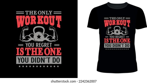 gym t shirt design vector template