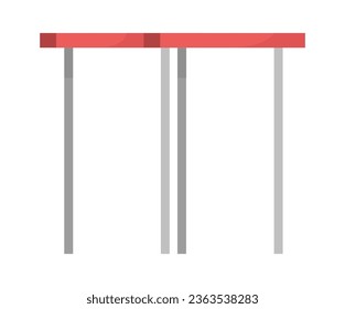 Ilustración vectorial de equipos de tabla de gimnasio