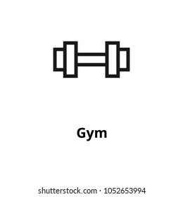 Gym thin line icon