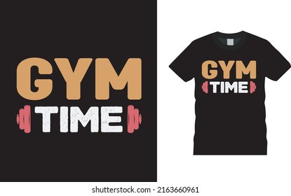 Gym Time T shirt Design