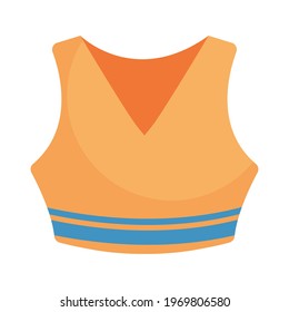 gym top on white background