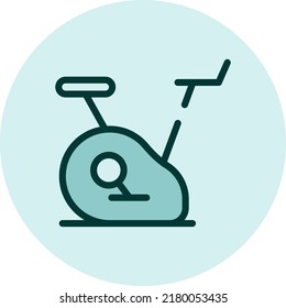Gym training service, illustration, vector on a white background.