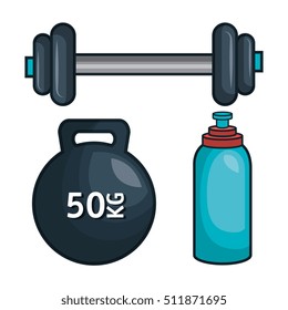 gym traininig hard isolated icons