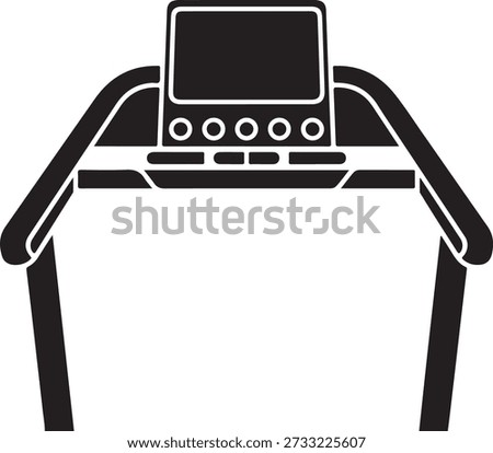 Gym treadmill control panel icon