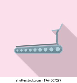 Gym treadmill icon. Flat illustration of Gym treadmill vector icon for web design