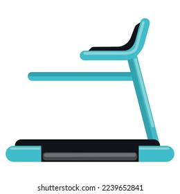 gym treadmill icon flat isolated