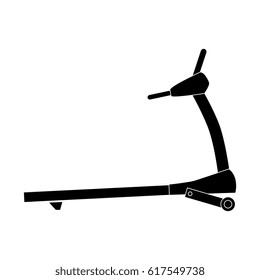 Gym treadmill machine icon