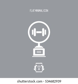 Gym trophy - Vector web icon