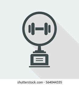 Gym trophy - Vector web icon