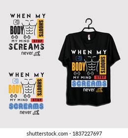 Diseño templado de Gym T-Shirt Bundle 
