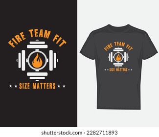 Gym T-Shirt Design. Fitness T-Shirt Design.