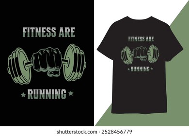 Gym t-shirt design or fitness t-shirt