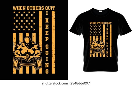 Gym T-shirt design gifts Template