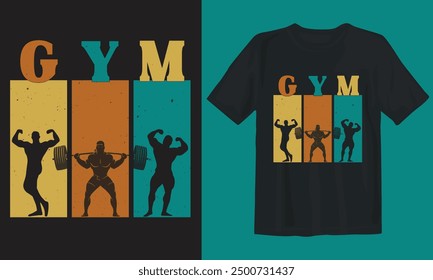 Gym T-shirt design. Gym lover.