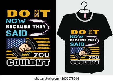 Gym T-shirt Design Template Vector And Fitness workout T-Shirt Design, Gym Typography vector Illustration.