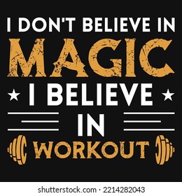 Gym typography tshirt design vector design 