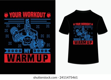 Gym typography t-shirt vector design