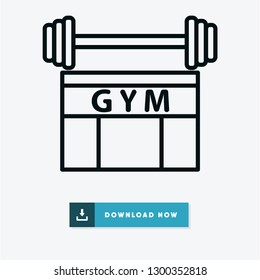 Gym vector icon