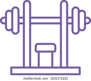 Gym vector icon. Can be used for printing, mobile and web applications.
