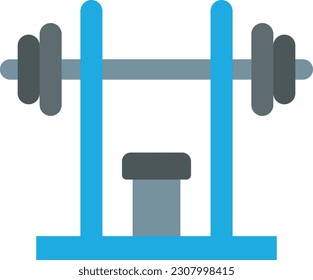 Icono vectorial del gimnasio. Se puede usar para imprimir, móviles y aplicaciones web.