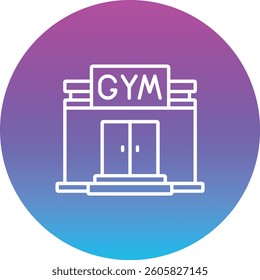Gym vector icon. Can be used for printing, mobile and web applications.