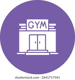 Gym vector icon. Can be used for printing, mobile and web applications.