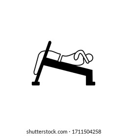 gym vector icon on white background. gym illustration vector design.