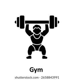 Gym Vector Icon which can easily modify or edit

