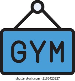 gym Vector illustration on a transparent background.Premium quality symmbols.Stroke vector icon for concept and graphic design.