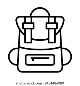Gym Vector Line Icon Design