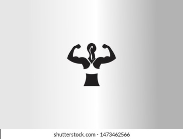 Gym vector logo. Gym logo on white background