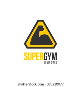 Gym vector logo template, icon, symbol, emblem, sign