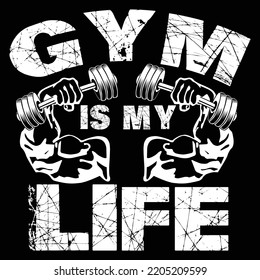 Gym Vector T-Shirt Design, graphic illustration Typography gym t-shirt design template, Workout training fitness bodybuilding print design,
fitness t-shirt design, gym t-shirt
