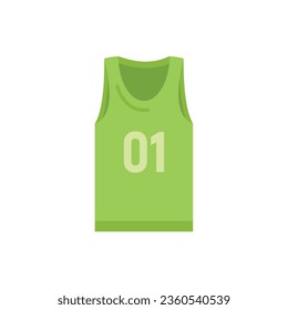 Gym vest icon flat vector. Sport children. Indoor play isolated