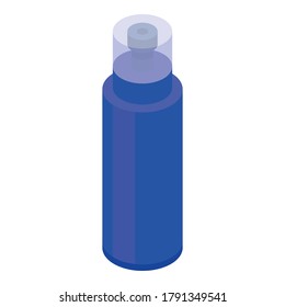 Gym water bottle icon. Isometric of gym water bottle vector icon for web design isolated on white background