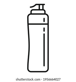 Gym water bottle icon. Outline Gym water bottle vector icon for web design isolated on white background