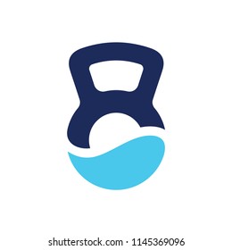 Gym Water logo vector, Gym logo template
