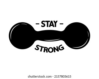 gym weight icon with fitness phrase