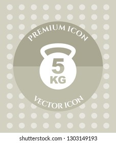 Gym Weight Icon for Web. Application, Software & Graphic Design.